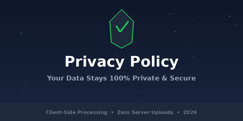 Privacy Policy 2026 data protection shield for ConvertCraftHub users